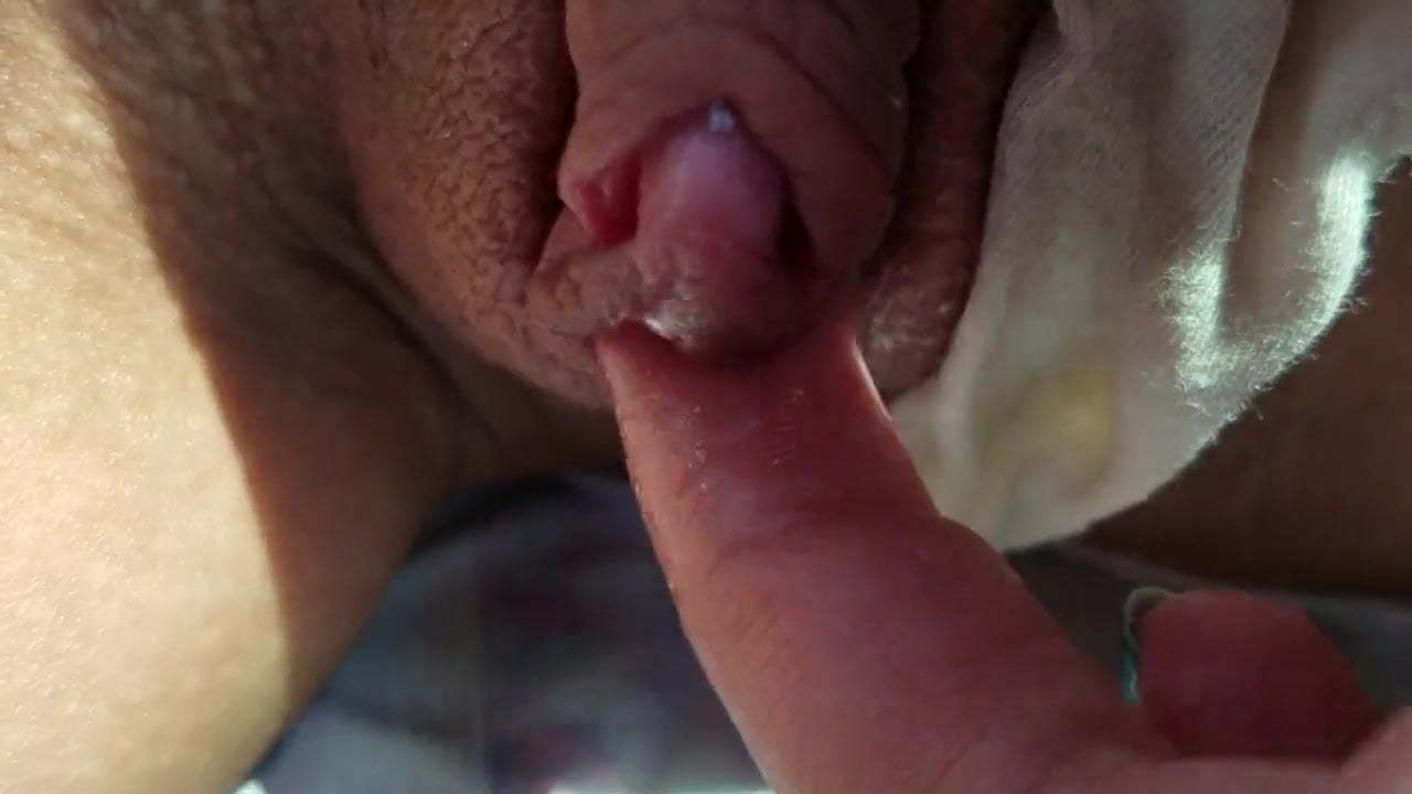 Huge clit with piercing